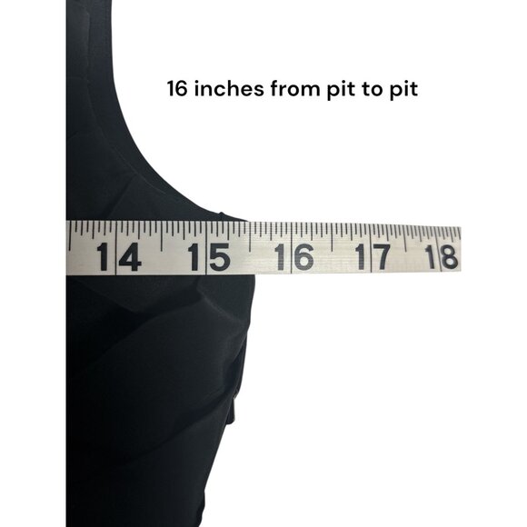 Whimsigoth Black Sleeveless Draped Cocktail Dress With Ruched Detailing - Elegan - Picture 10 of 13